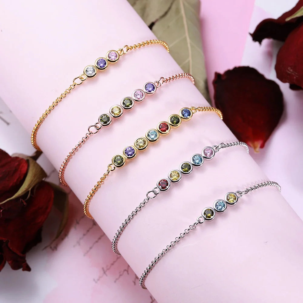 Custom Birthstone Bracelet