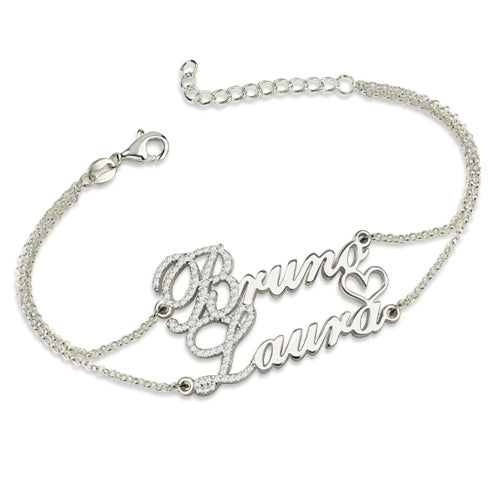 Double Name Bracelet 18kt