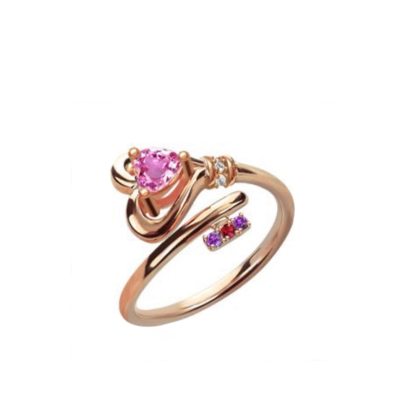 Birthstone Heart Ring