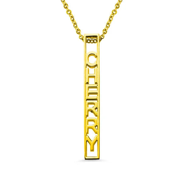 Bar Name Necklace