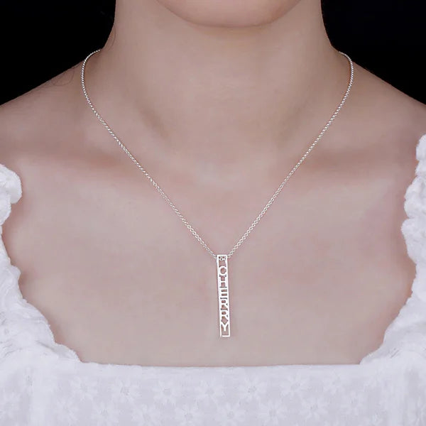 Bar Name Necklace